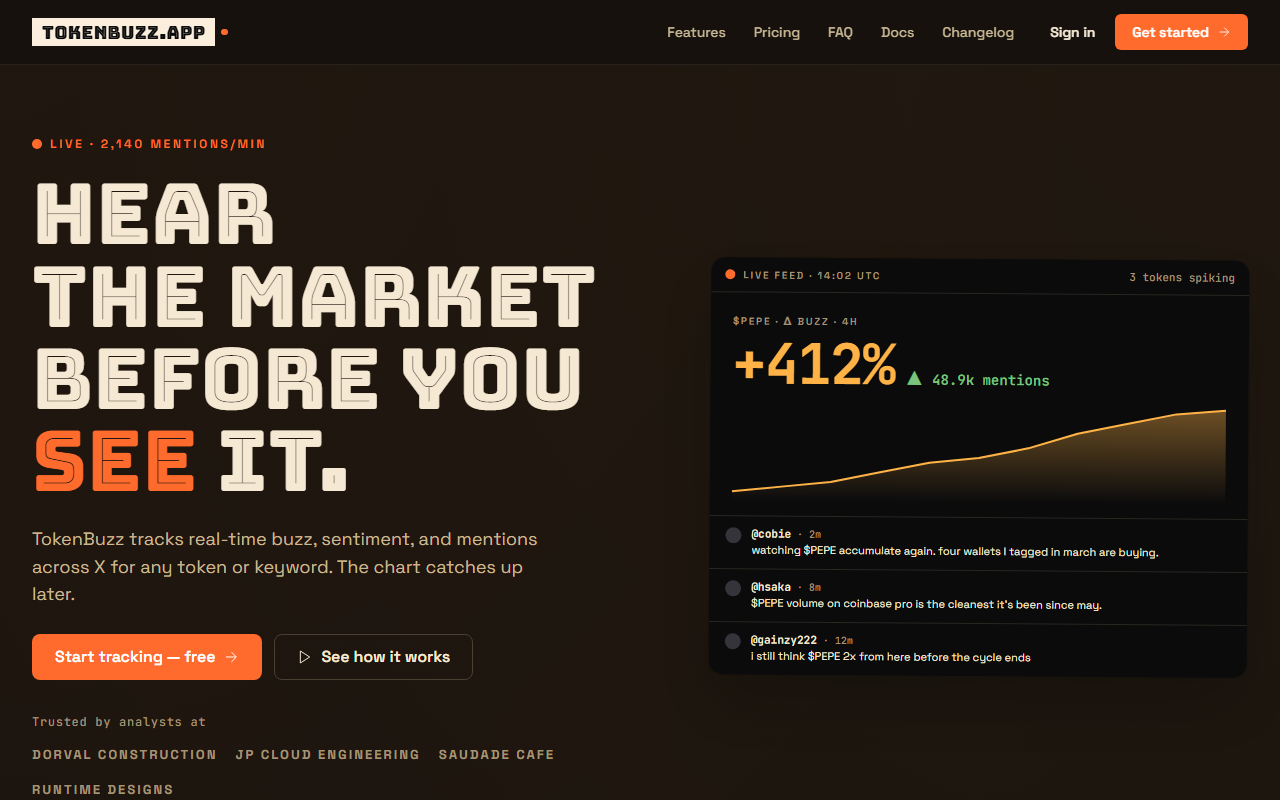Token Buzz screenshot